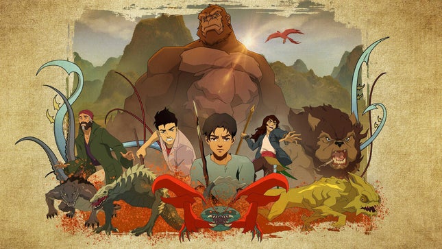 Arte clave para Kong: Skull Island de Netflix. 